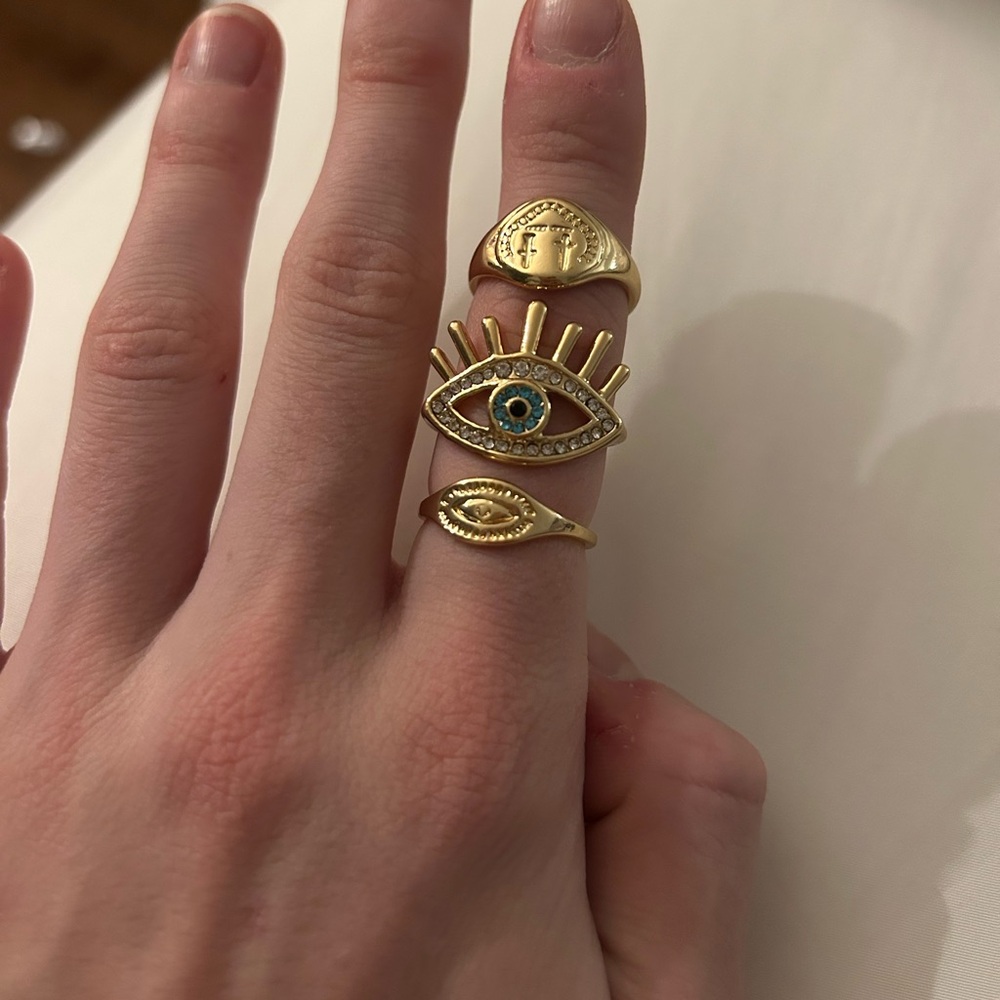 Plated gold rings (3) from Amazon!